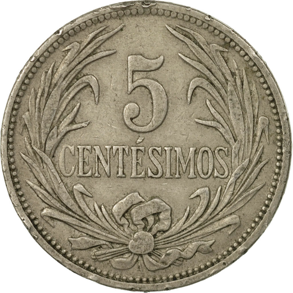 Moneta, Uruguay, 5 Centesimos, 1936, Uruguay Mint, Paris, Berlin, Vienna, MB+