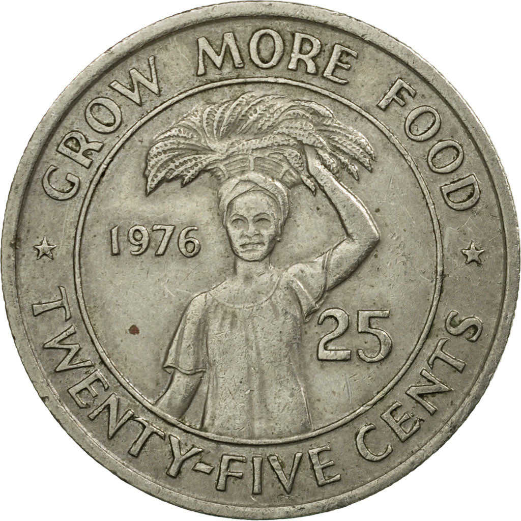 Coin, Liberia, 25 Cents, 1976, VF(30-35), Copper-nickel, KM:30