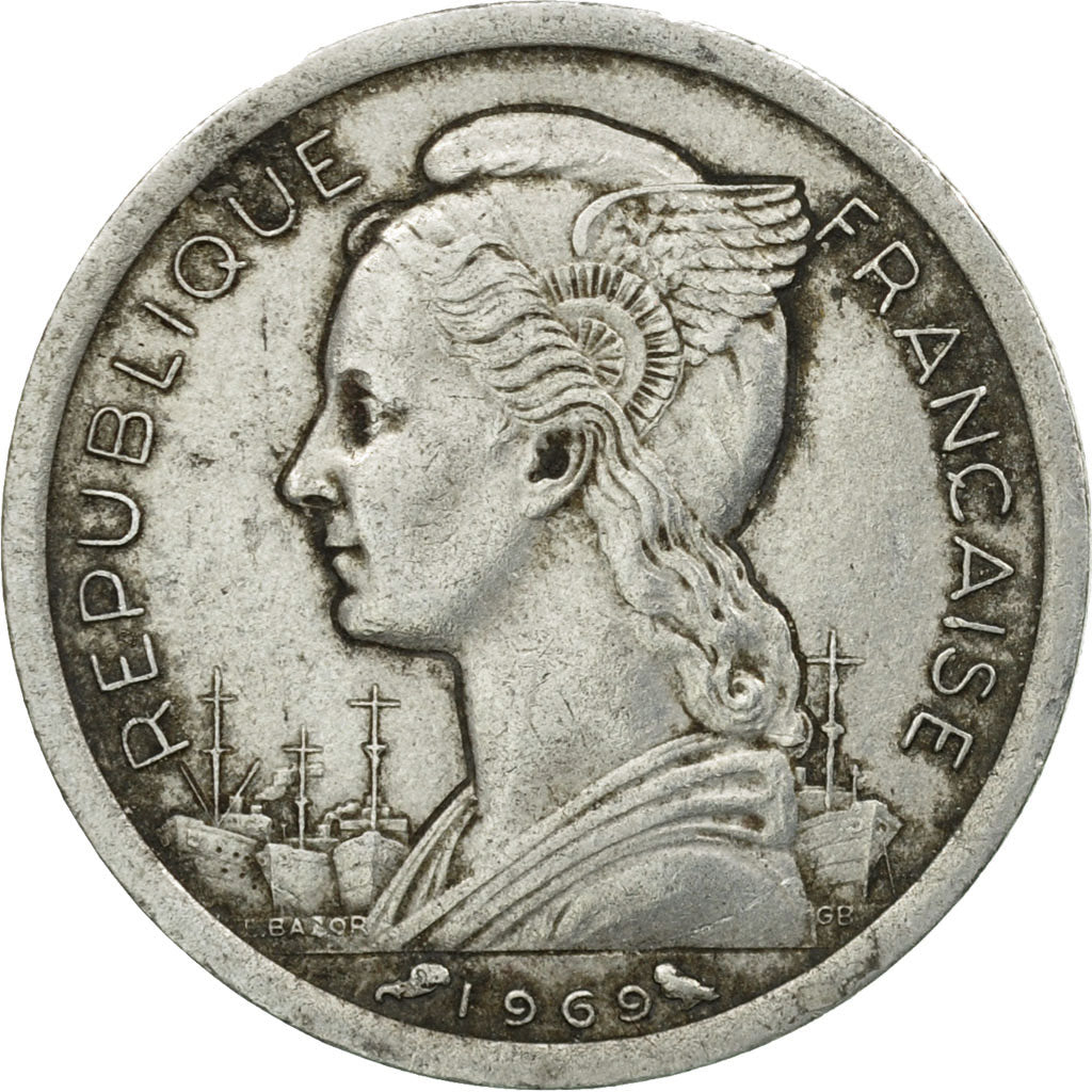 Münze, Réunion, Franc, 1969, S, Aluminium, KM:6.1