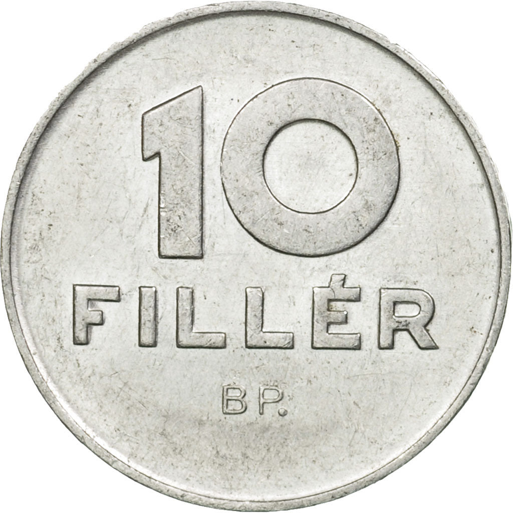 Münze, Ungarn, 10 Filler, 1977, Budapest, S+, Aluminium, KM:572
