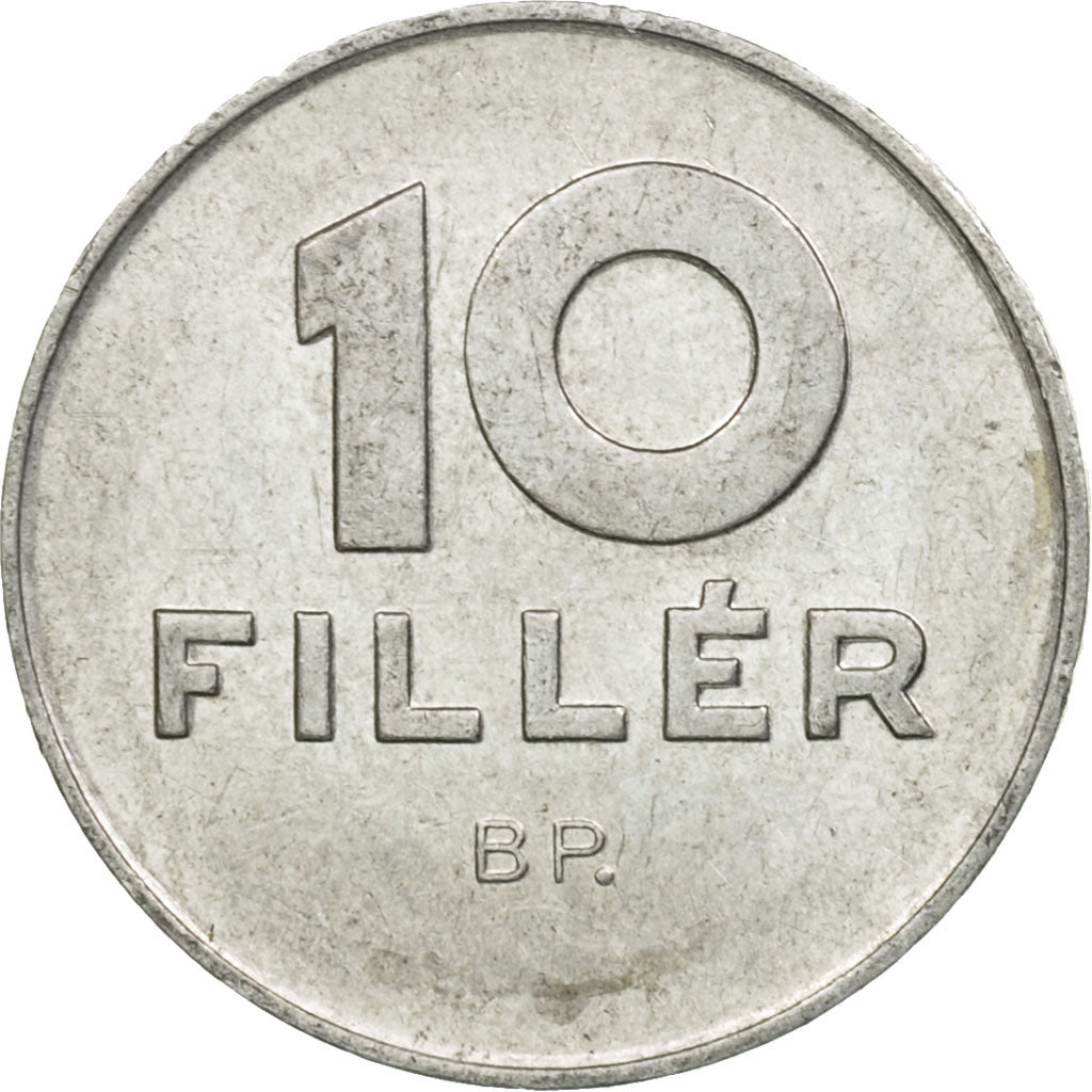 Münze, Ungarn, 10 Filler, 1987, Budapest, S+, Aluminium, KM:572