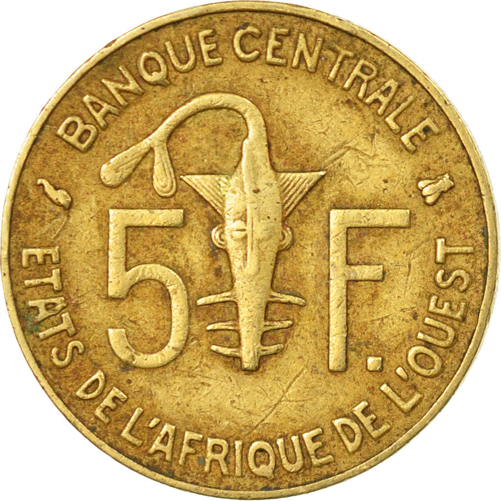 Coin, West African States, 5 Francs, 1996, Paris, VF(30-35)