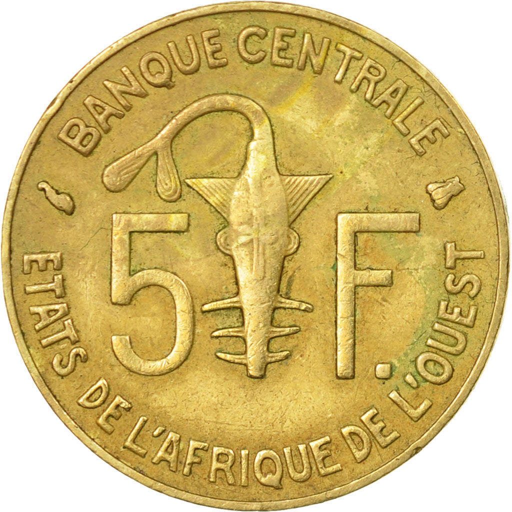 Coin, West African States, 5 Francs, 1997, Paris, VF(30-35)