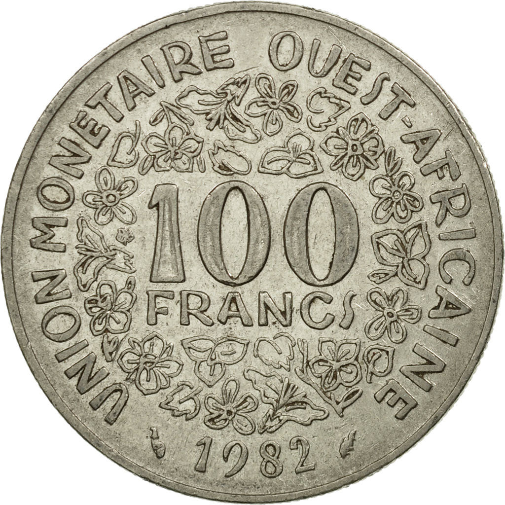 Coin, West African States, 100 Francs, 1982, Paris, VF(30-35), Nickel, KM:4