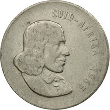 Moneda, Sudáfrica, 20 Cents, 1965, BC+, Níquel, KM:69.2