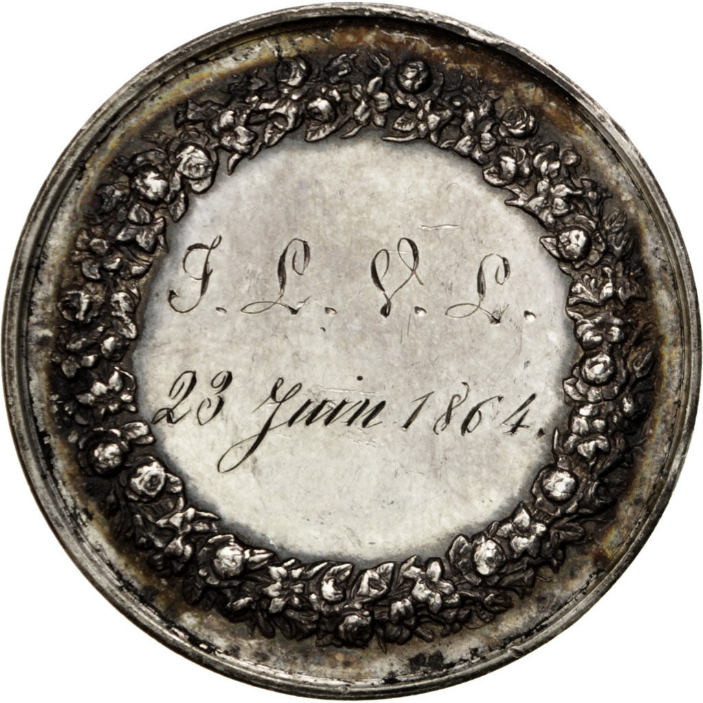 France, Medal, Second French Empire, Religions & beliefs, Petit, TTB+, Argent