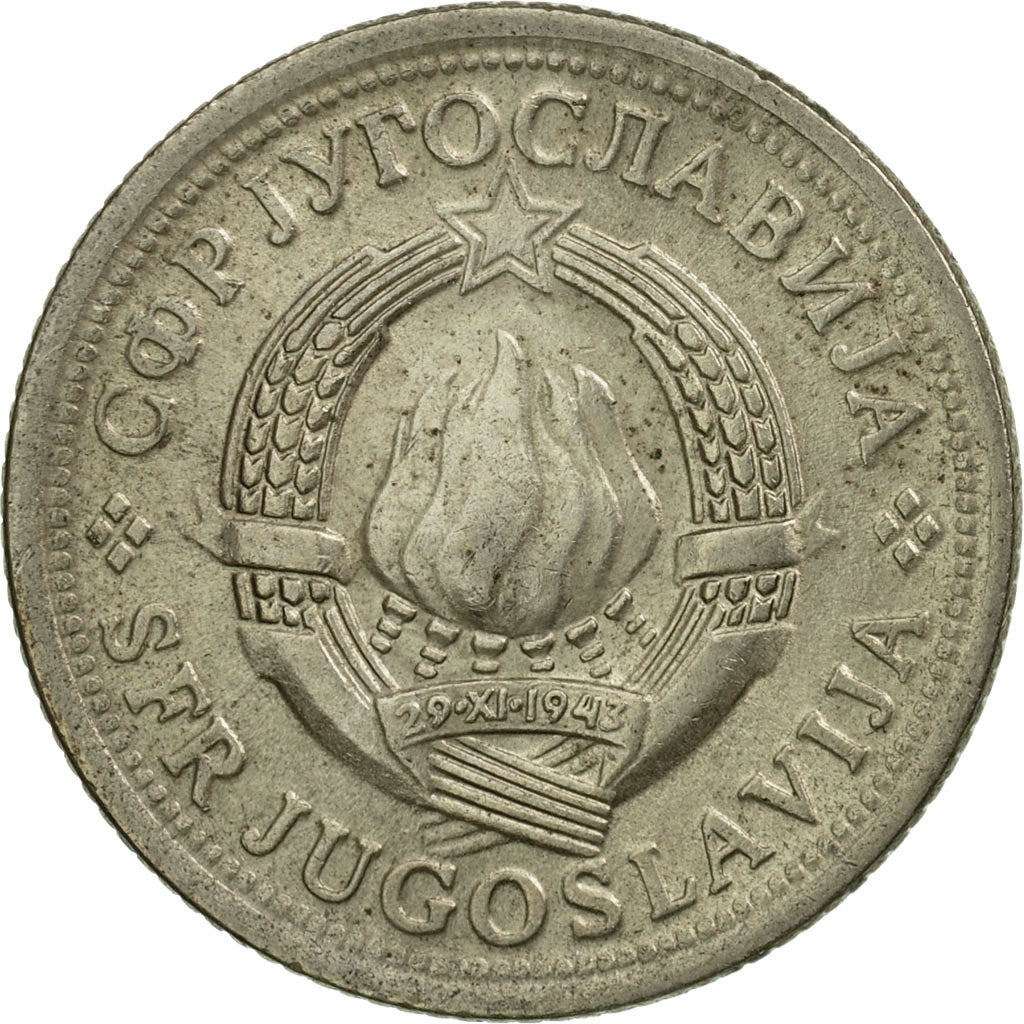 Moneda, Yugoslavia, Dinar, 1974, BC+, Cobre - níquel - cinc, KM:59
