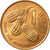 Moneda, GAMBIA, LA, Butut, 1974, MBC, Bronce, KM:14
