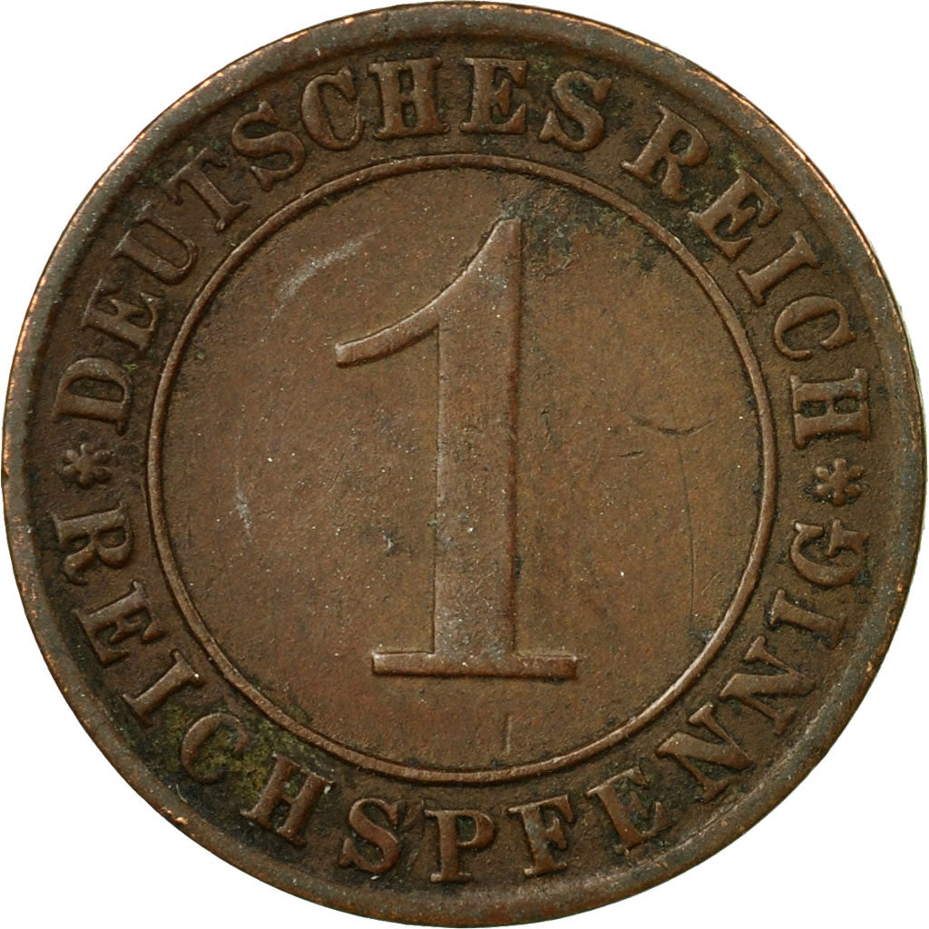 Coin, GERMANY, WEIMAR REPUBLIC, Reichspfennig, 1930, Berlin, VF(30-35), Bronze