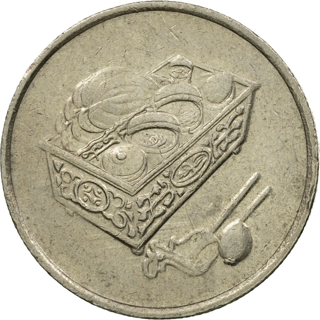 Munten, Maleisië, 20 Sen, 2004, FR+, Copper-nickel, KM:52