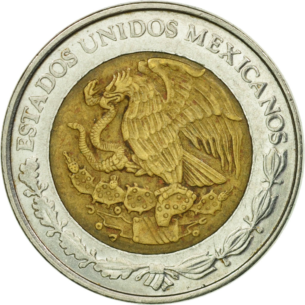Coin, Mexico, Peso, 2004, Mexico City, VF(20-25), Bi-Metallic, KM:603