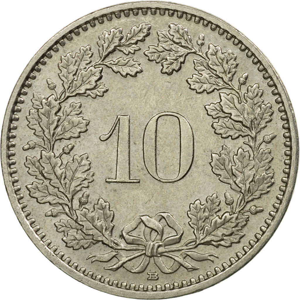 Coin, Switzerland, 10 Rappen, 2000, Bern, EF(40-45), Copper-nickel, KM:27