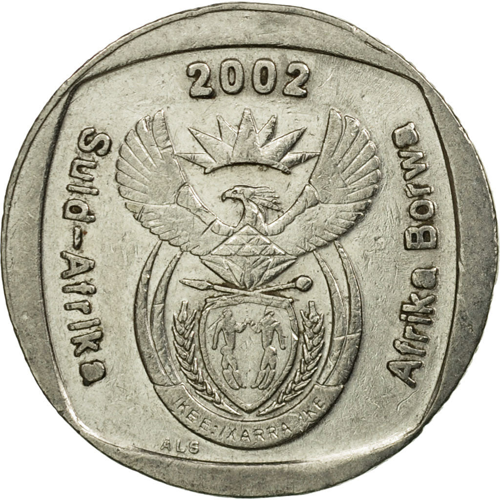 Coin, South Africa, Rand, 2002, Pretoria, VF(30-35), Nickel Plated Copper