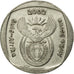 Coin, South Africa, Rand, 2002, Pretoria, VF(30-35), Nickel Plated Copper
