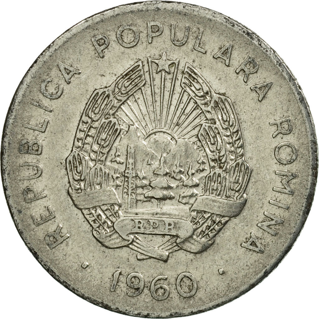 Coin, Romania, 25 Bani, 1960, VF(30-35), Nickel Clad Steel, KM:88
