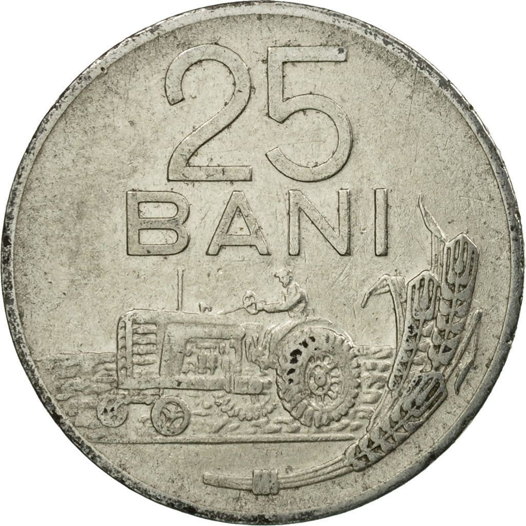 Coin, Romania, 25 Bani, 1960, VF(30-35), Nickel Clad Steel, KM:88