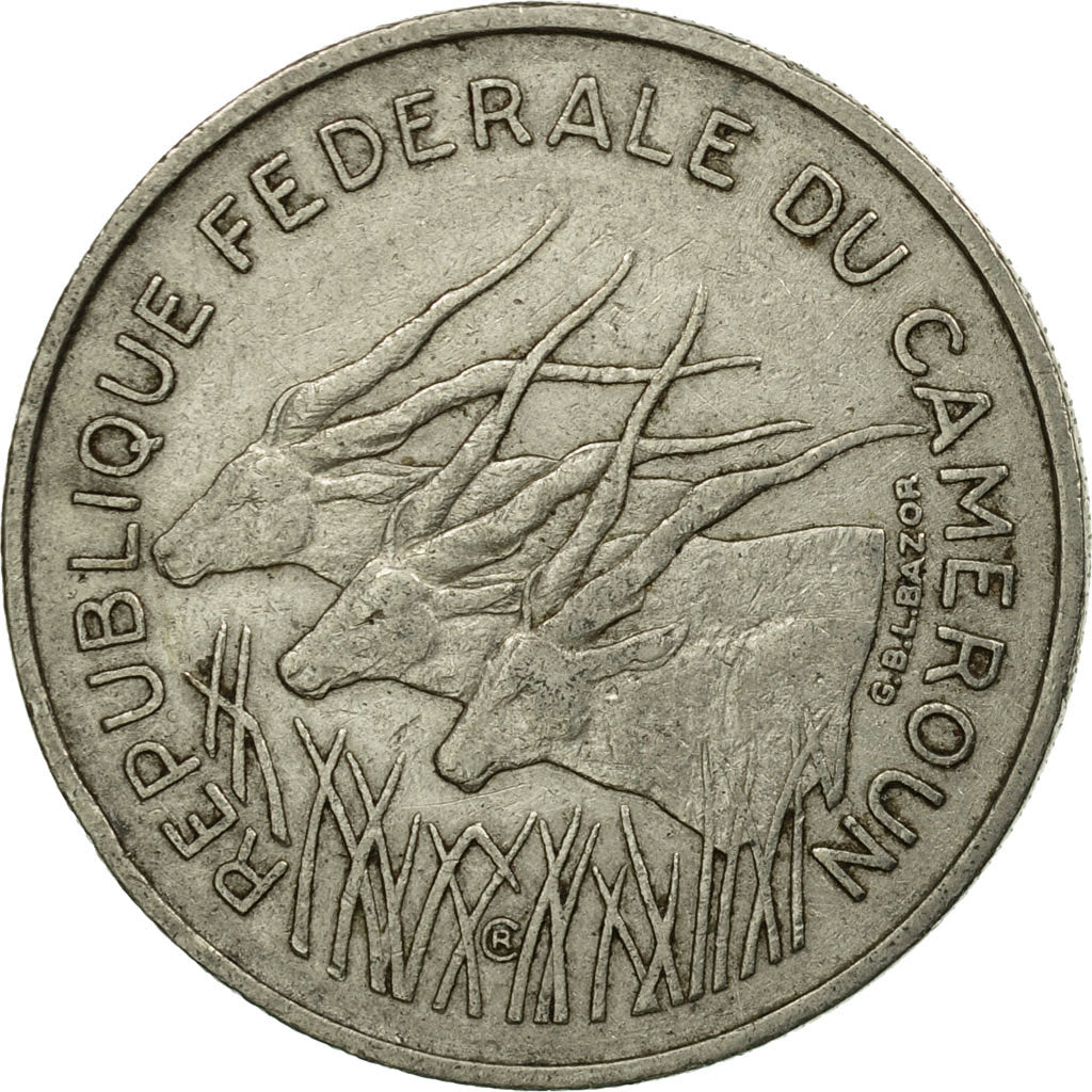 Coin, Cameroon, 100 Francs, 1971, Paris, VF(30-35), Nickel, KM:15