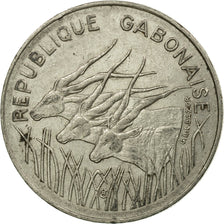 Coin, Gabon, 100 Francs, 1977, Paris, VF(30-35), Nickel, KM:13