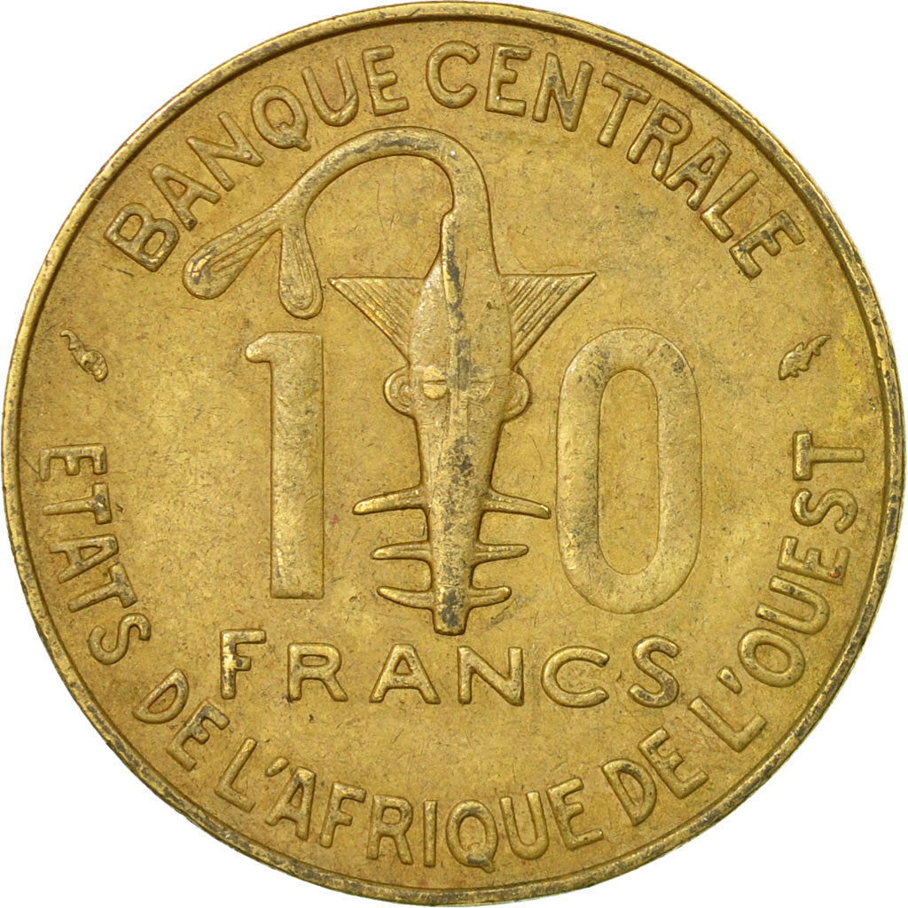 Coin, West African States, 10 Francs, 1976, Paris, VF(30-35)