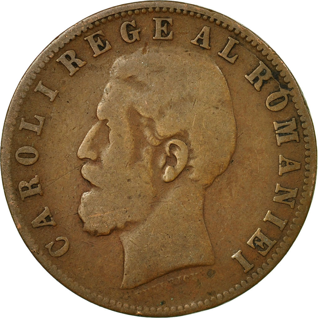 Coin, Romania, Carol I, 5 Bani, 1884, VF(30-35), Copper, KM:19