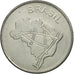 Moneta, Brazylia, 10 Cruzeiros, 1983, VF(30-35), Stal nierdzewna, KM:592.1