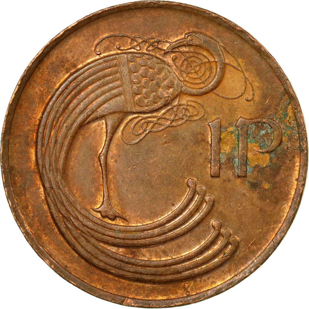 Coin, IRELAND REPUBLIC, Penny, 1980, VF(20-25), Bronze, KM:20