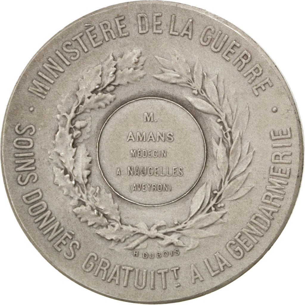 Frankreich, Medal, French Third Republic, Medicine, Dupuis.D, SS+, Silber