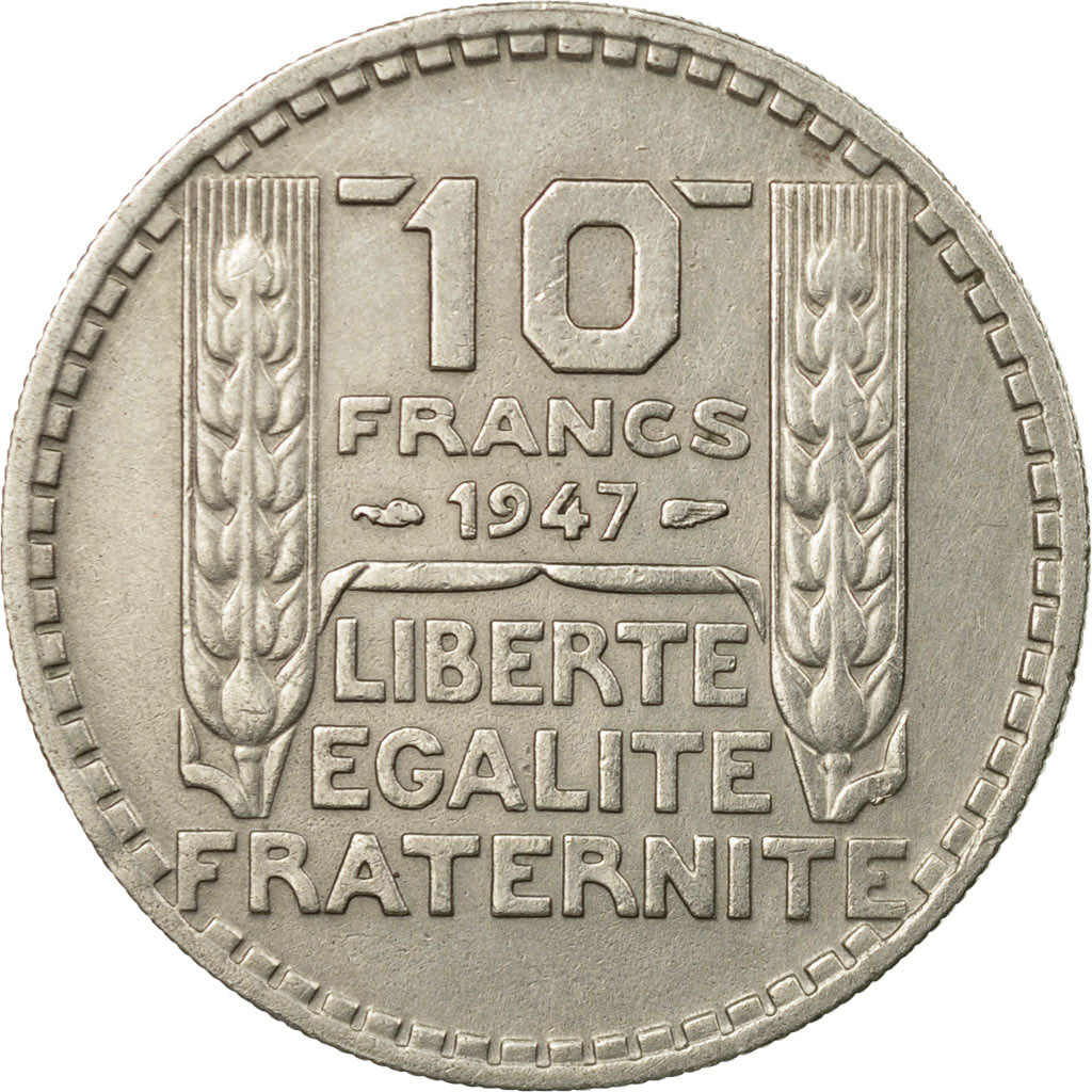 Münze, Frankreich, Turin, 10 Francs, 1947, Paris, SS, Copper-nickel, KM:908.1