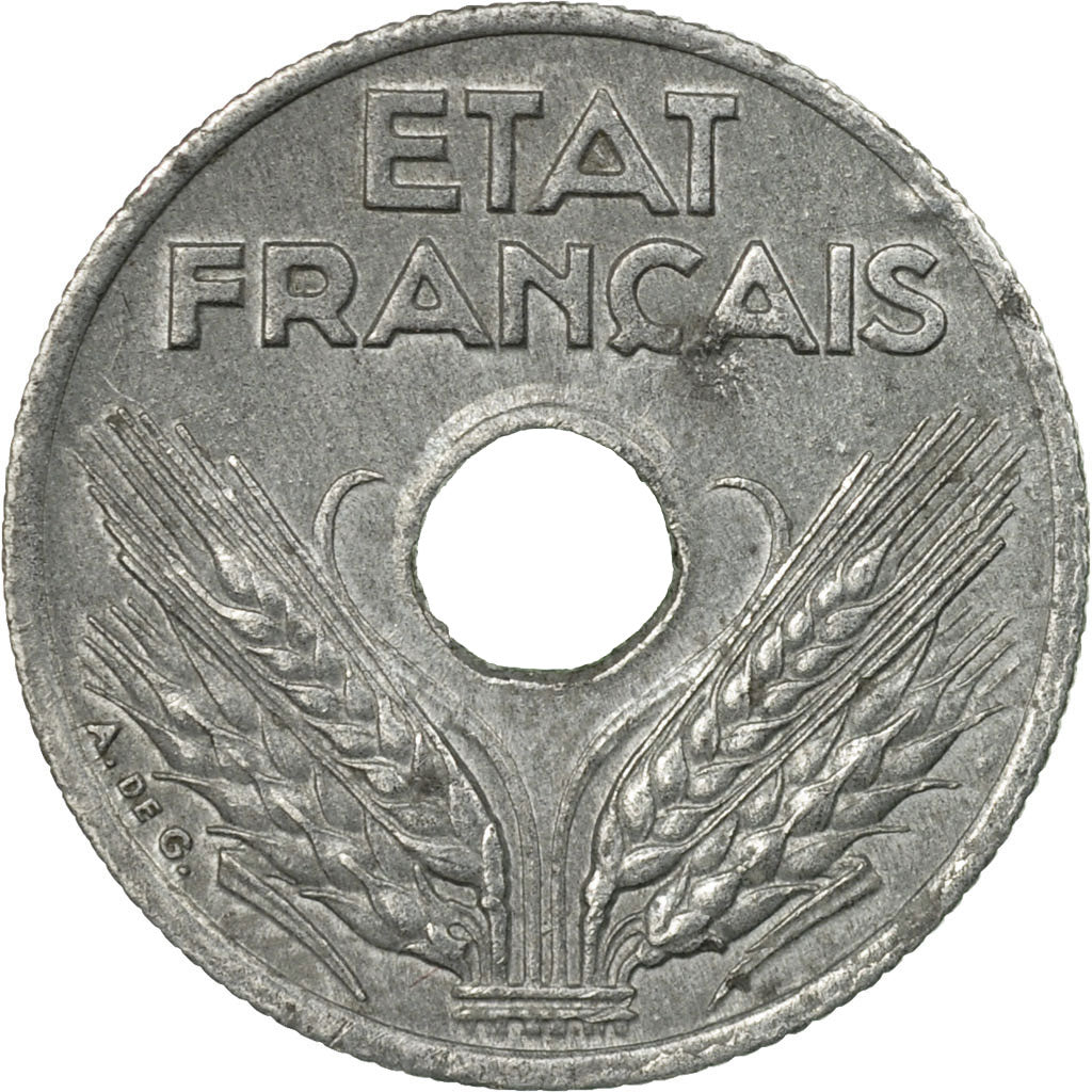 Coin, France, État français, 10 Centimes, 1943, Paris, EF(40-45), Zinc