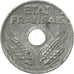 Coin, France, État français, 10 Centimes, 1943, Paris, EF(40-45), Zinc