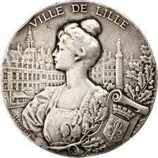 Francia, Medal, French Third Republic, Arts & Culture, Dubois.A, BB+, Argento...
