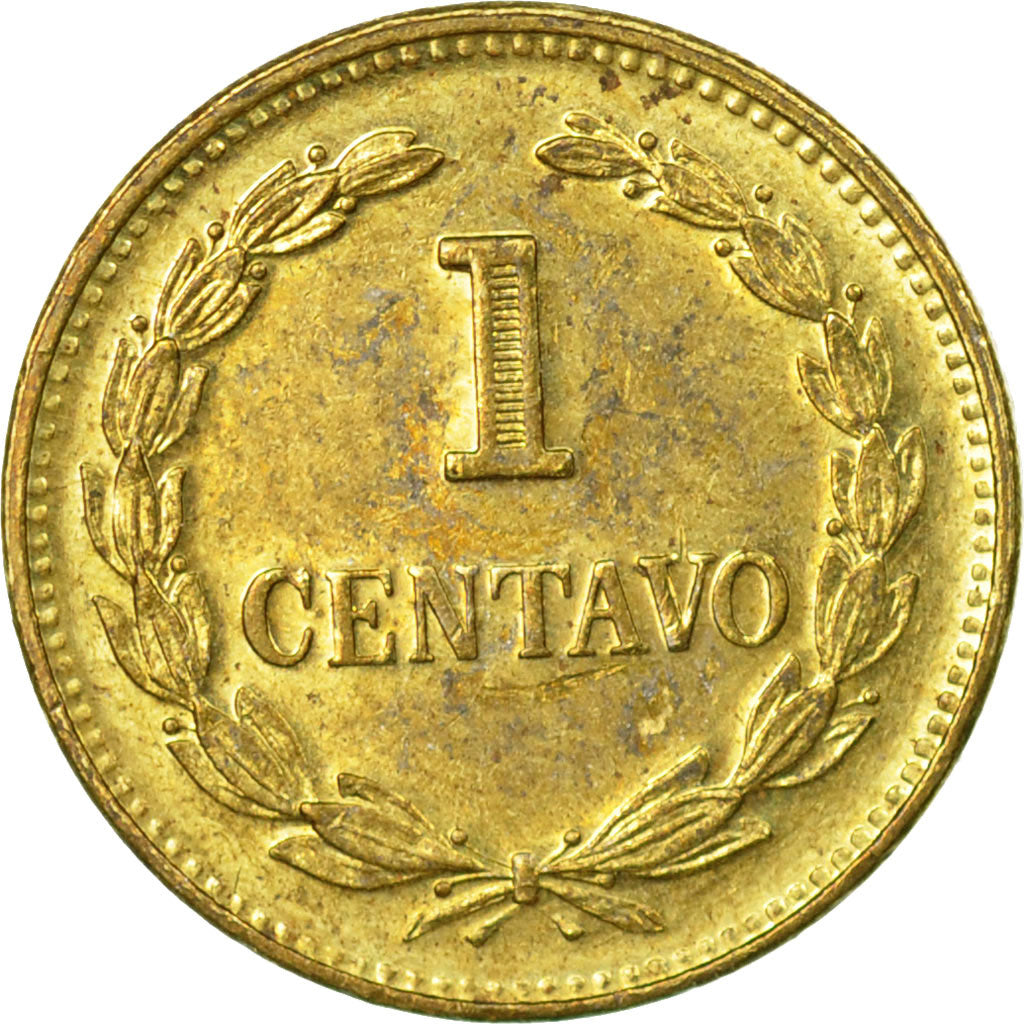 Coin, El Salvador, Centavo, 1977, Sherritt, VF(30-35), Brass, KM:135.2