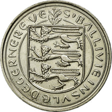 Coin, Guernsey, Elizabeth II, 10 Pence, 1984, Heaton, VF(30-35), Copper-nickel