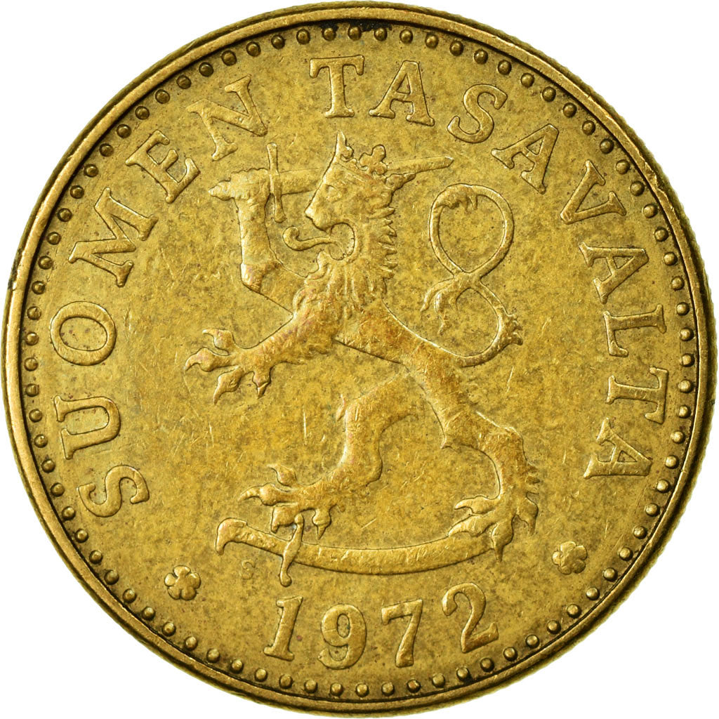 Coin, Finland, 20 Pennia, 1972, VF(30-35), Aluminum-Bronze, KM:47