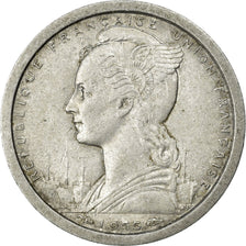 Munten, Frans West Afrika, Franc, 1955, Paris, FR+, Aluminium, KM:3