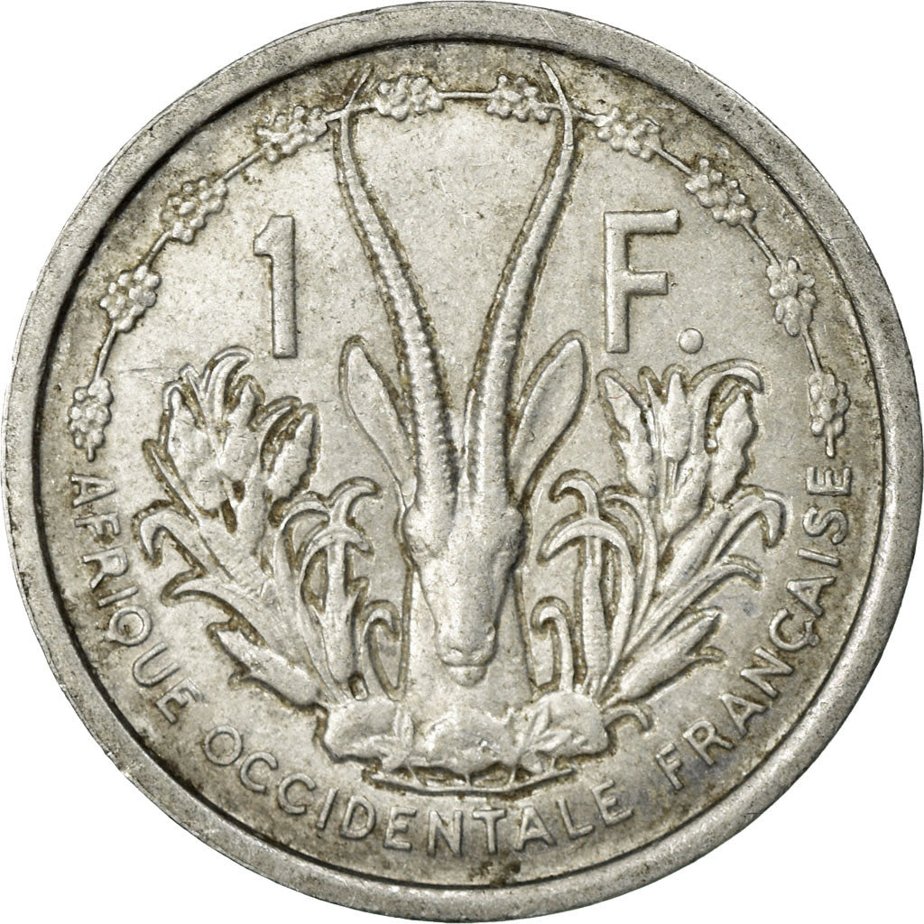 Munten, Frans West Afrika, Franc, 1955, Paris, FR+, Aluminium, KM:3
