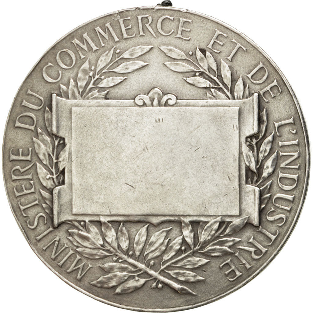 Francia, Medal, French Third Republic, Business & industry, Borrel, BB+, Argento