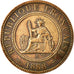 Münze, FRENCH INDO-CHINA, Cent, 1888, Paris, S+, Bronze, KM:1