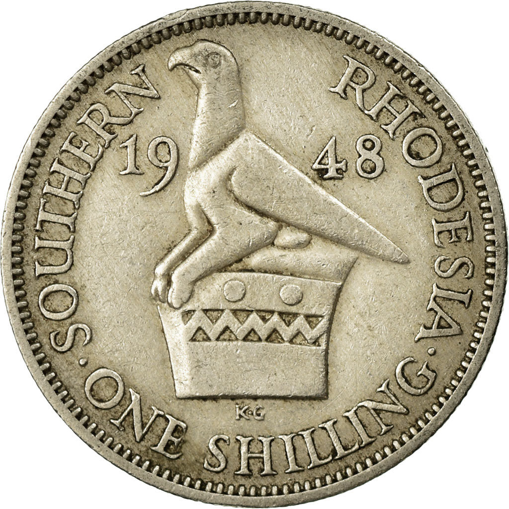 Monnaie, Southern Rhodesia, George VI, Shilling, 1948, British Royal Mint, TB+