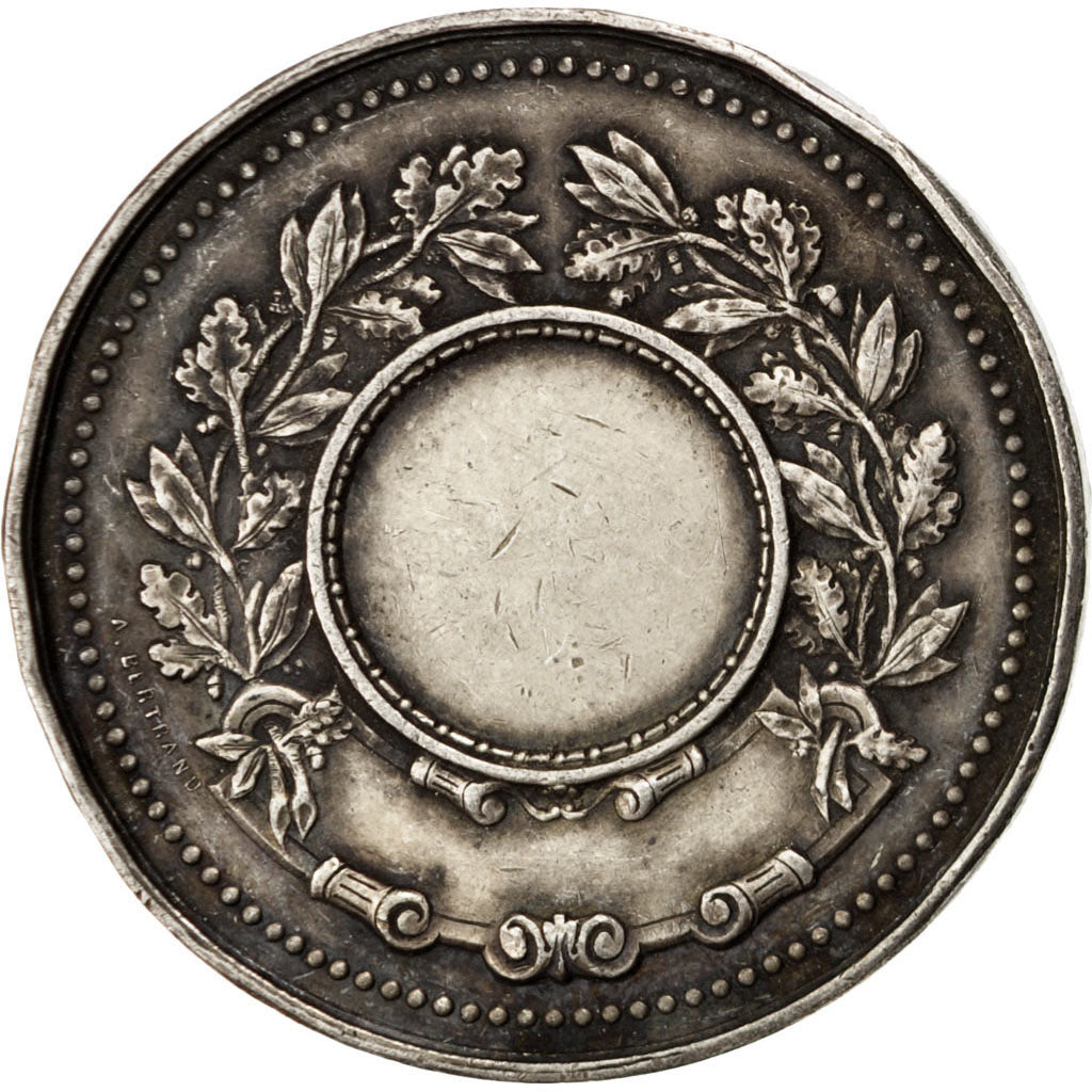 Francia, Medal, French Third Republic, Sports & leisure, Bertrand, BB, Argent...