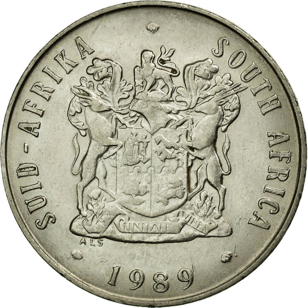 Monnaie, Afrique du Sud, 20 Cents, 1989, TTB, Nickel, KM:86