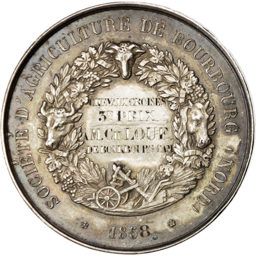 FRANCE, Business & industry, Second French Empire, Medal, AU(55-58), Brenet,...
