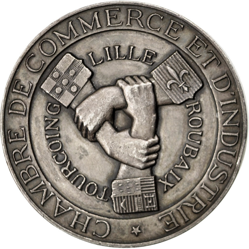 FRANCE, Business & industry, French Fifth Republic, Medal, AU(55-58), Silver,...