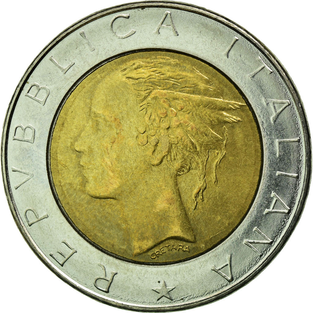 Moneta, Włochy, 500 Lire, 1985, Rome, EF(40-45), Bimetaliczny, KM:111