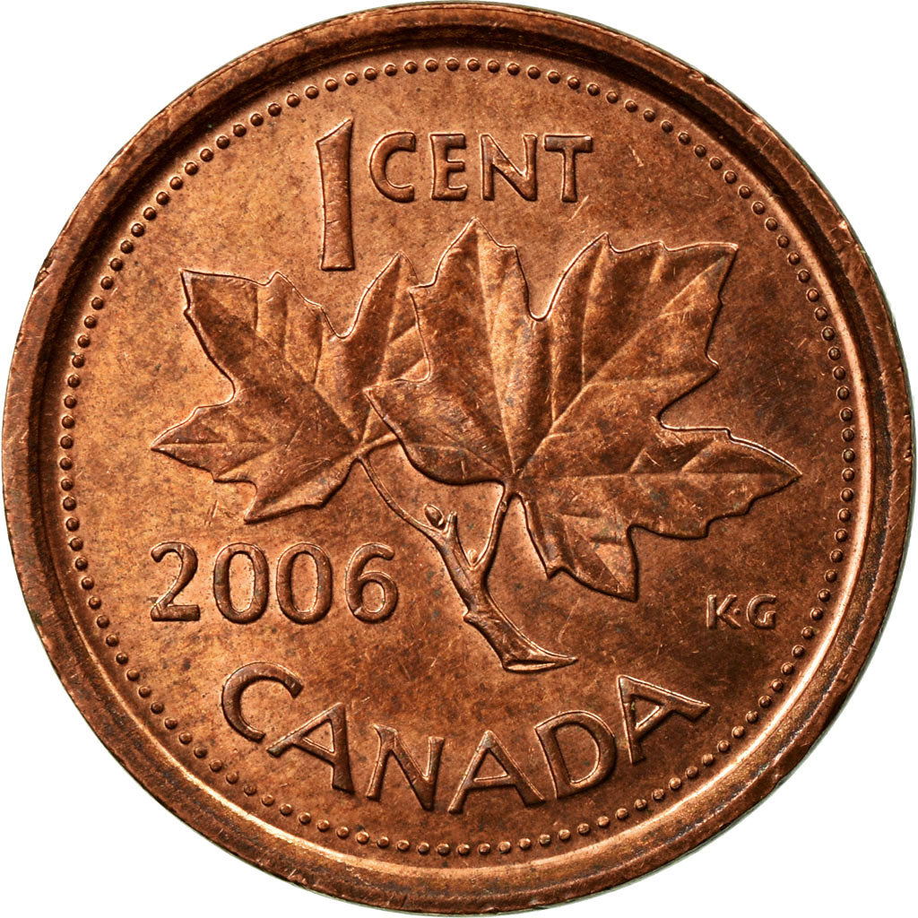 Coin, Canada, Elizabeth II, Cent, 2006, Royal Canadian Mint, EF(40-45), Copper