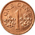 Munten, Singapur, Cent, 2001, Singapore Mint, ZF, Copper Plated Zinc, KM:98