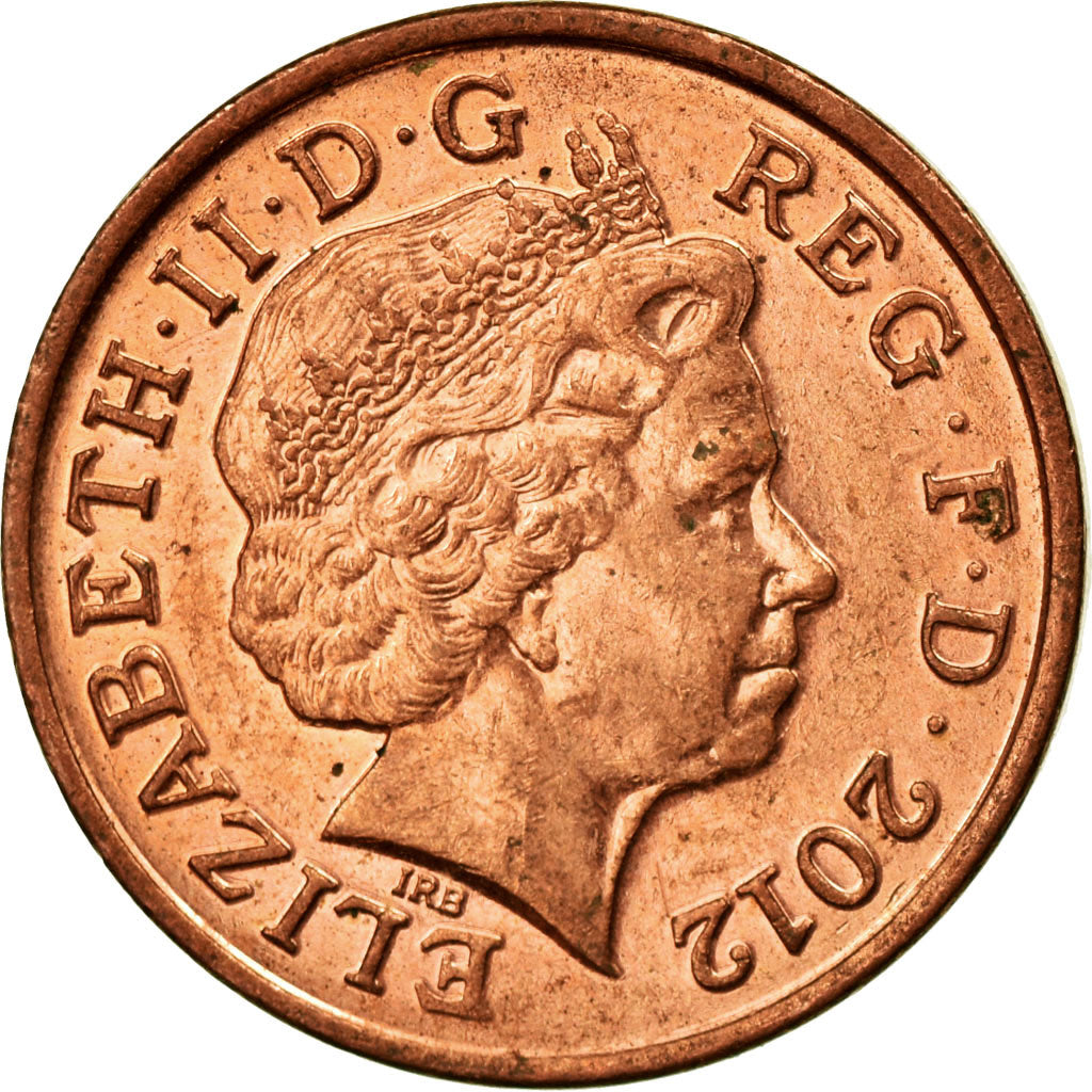 Coin, Great Britain, Elizabeth II, Penny, 2012, VF(30-35), Copper Plated Steel
