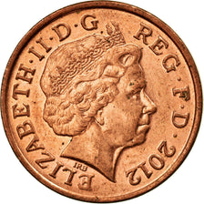 Coin, Great Britain, Elizabeth II, Penny, 2012, VF(30-35), Copper Plated Steel