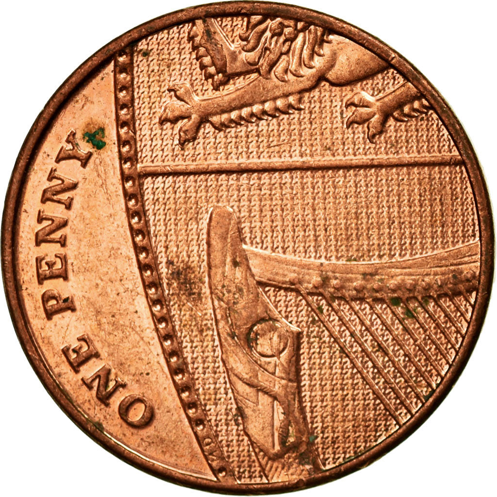 Coin, Great Britain, Elizabeth II, Penny, 2012, VF(30-35), Copper Plated Steel