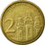 Moneta, Serbia, 2 Dinara, 2006, MB+, Nichel-ottone, KM:46